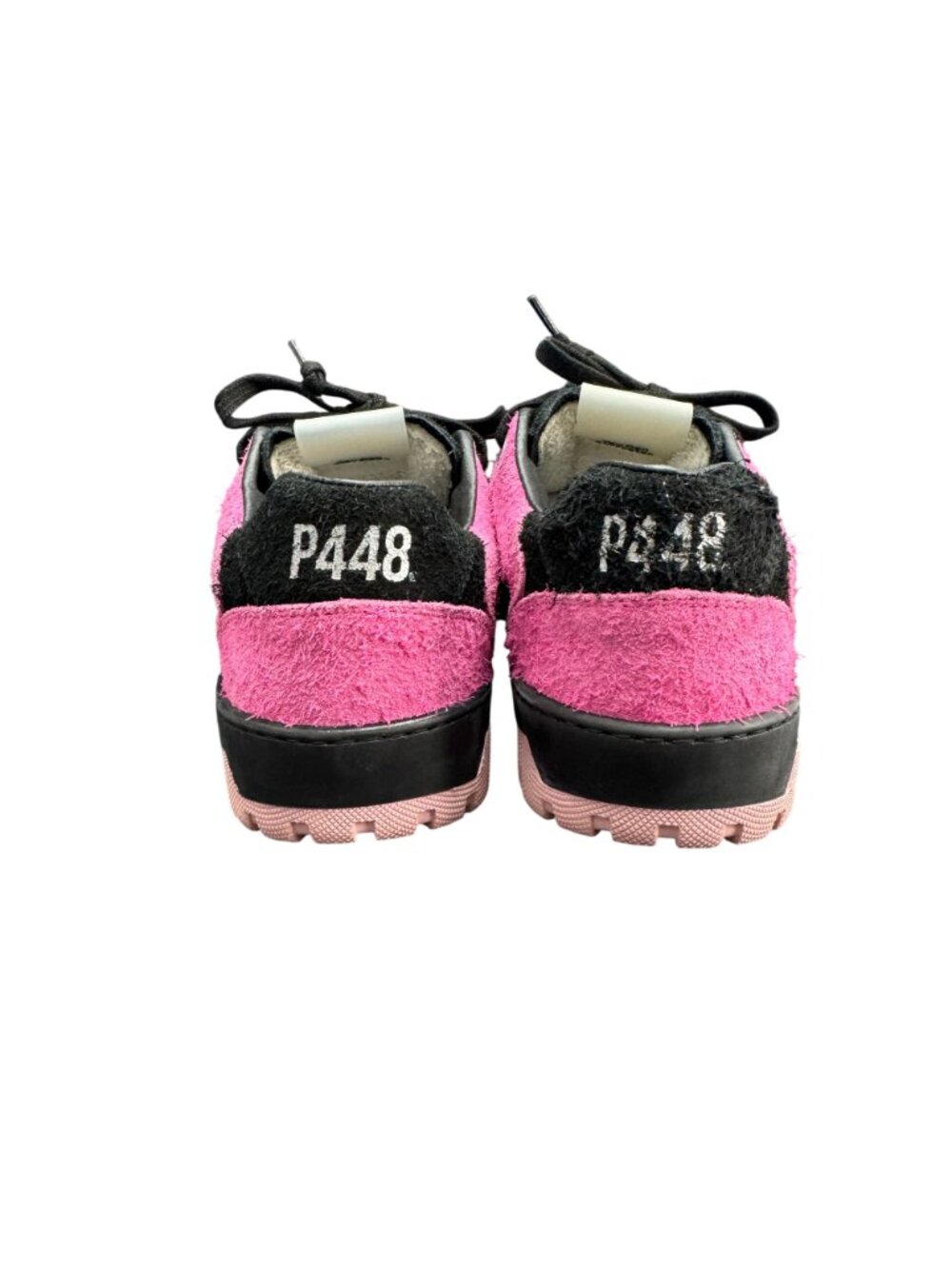 P448 Mason Women's Colorblock Suede Low Top Sneaker Pink/Black, Size 38 NWOB - Picture 5 of 9